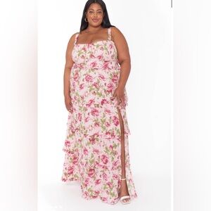 Show me your mumu Lady Corset Dress size XXL like new in garden romantic color